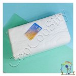 Полотенце 35х70 см White line, премиум, вафельное, спанлейс, белый, 50 шт