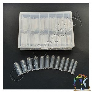 Верхние формы для наращивания Арочные  PS200-9, 120 шт в пластиковом контейнере