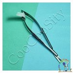 Маникюрные ножницы для кожи, СS-907-D (ST) (блестящие, ручки как у пинцета, твизер, прямые), Metzger
