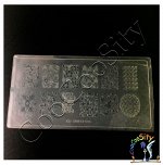 Пластина для стемпинга KD-SM613-004, 12,5 х 6,5 см, пластик