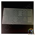 Пластина для стемпинга KD-SM613-008, 12,5 х 6,5 см, пластик