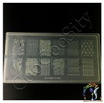 Пластина для стемпинга KD-SM613-009, 12,5 х 6,5 см, пластик