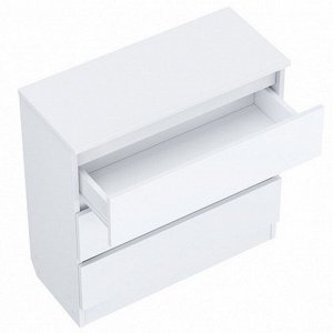 Комод детский Polini kids, 80х35х80 см., 3 ящика, цвет белый