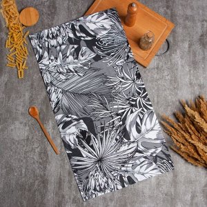 Полотенце Этель Palm leaves 40х73 см, 100% хлопок, саржа 190 г/м2