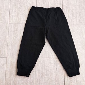 Штаны для мальчика чёрные, с карманами, 98-104
