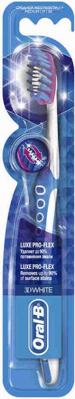ORAL_B Зубная щетка 3D White Luxe Pro-Flex 38 средняя 1шт