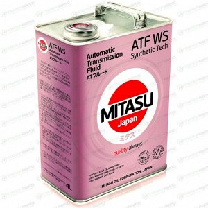 Масло трансмиссионное Mitasu ATF WS, полусинтетическое, для АКПП Toyota, 4л, арт. MJ-331/4
