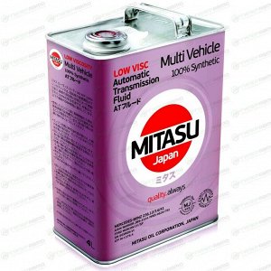 Масло трансмиссионное Mitasu Low Viscosity Multi Vehicle ATF, синтетическое, универсальное для АКПП, 4л, арт. MJ-325/4