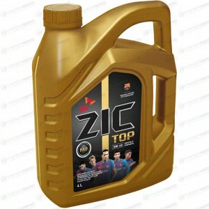 Масло моторное ZIC TOP 5w40, синтетическое, API SP, ACEA A3/B4, универсальное, 4л, арт. 162682