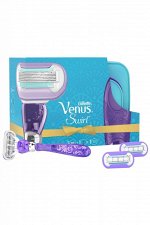 Подарочный набор GILLETTE VENUS Swirl Бритва с 1 СменКассетой+CменКассеты д/бритья 2шт+косметичка