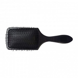 Щетка для волос Melon Pro массажная прямоугольная непродуваемая черная