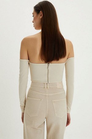 Топ %95 Polyester % 5 Elastan