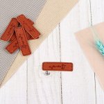 Набор нашивок «Hand made», 5 x 1,5 см, 10 шт
