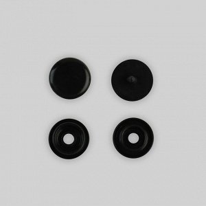 Кнопка пластиковая, d = 10 мм, цвет чёрный