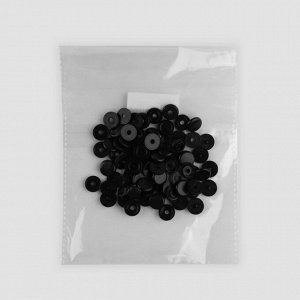 СИМА-ЛЕНД Кнопка пластиковая, d = 10 мм, цвет чёрный