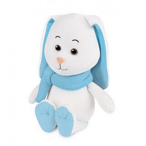 Мягкая игрушка MAXITOYS LUXURY Зайка Снежок в шарфе 20 см