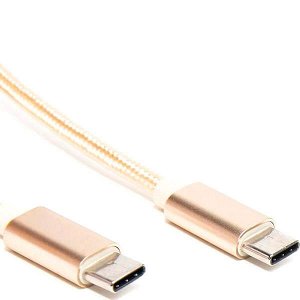 Шнур USB Type-C 3.1 - Type-C 3.1 (1,8 м) шт.-шт. Атом зол. 31029