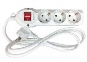 Спутник Сетевой удлинитель PREMIUM S-303 3 р 1,8м с/з, с выкл.16А, 3500W