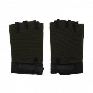 Перчатки "СИБИРСКИЙ СЛЕДОПЫТ", зеленые, без пальцев, размер XL