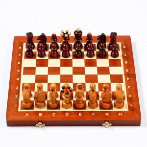 Шахматы польские Madon "Жемчуг", 40.5 х 40.5 см, король h-8.5 см, пешка h-5 см