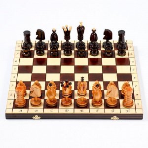 Шахматы польские Madon "Королевские", 49 х 49 см, король h-12 см , пешка h-6 см