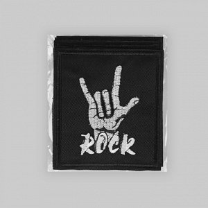 Термоаппликация «Rock», 7,8 x 8,8 см, цвет чёрный