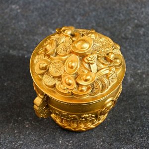 Фигура "Чаша изобилия" старое золото, 12х8см