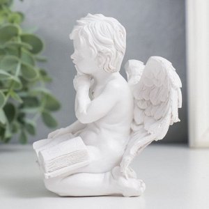 Сувенир полистоун "Белоснежный ангел с книгой" МИКС 9,5х7,5х6,5 см