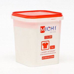 Стиральный бесфосфатный порошок Michi, универсальный, концентрат, 1 кг