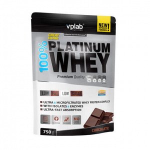 Протеин "100% Platinum Whey", шоколад VPLab, 750 г