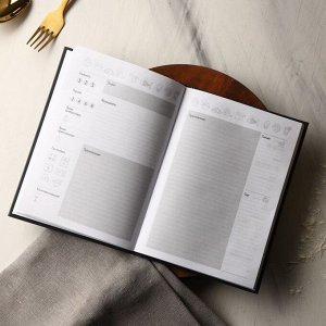 Книга для записи рецептов А5, 80 л и блокнот список покупок А6, 32л «Счастье»