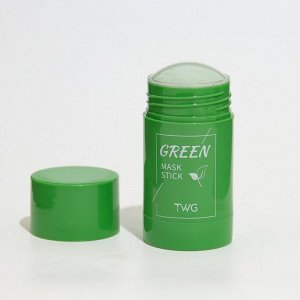 Маска из глины «Зелёный чай» от прыщей, угрей и акне