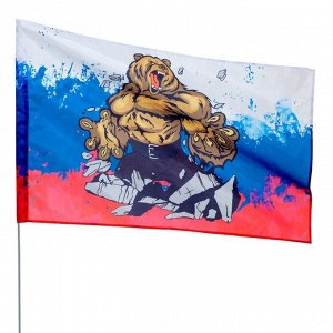Флаг "Россия это сила" 90 х 135 см, полиэфирный шёлк, без древка