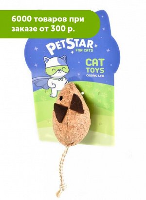 PET STAR Мышка с кошачьей мятой 14*5см