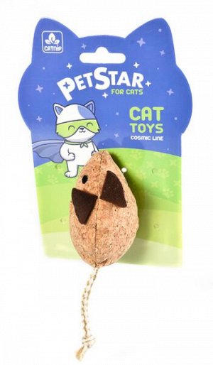 PET STAR Мышка с кошачьей мятой 14*5см