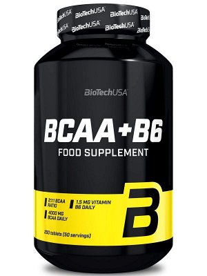 Аминокислоты BCAA BioTechUSA BCAA+B6 1000мг. - 200 таб.