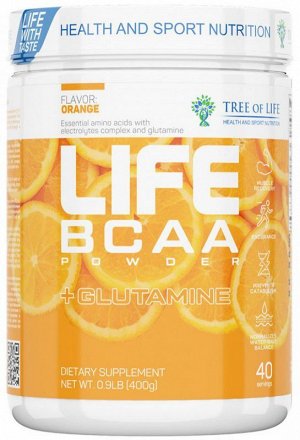 Аминокислоты BCAA+Glutamine TREE OF LIFE Life BCAA 3:1:1 - 400 гр