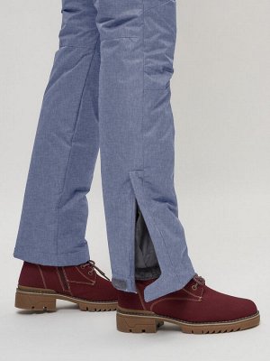 Полукомбинезон брюки горнолыжные женские серого цвета 55223Sr