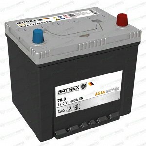 Аккумулятор Batrex Asia Silver 90D23L, 70Ач, CCA 600А, обслуживаемый, арт. 4610082700369