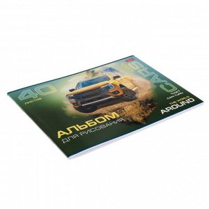 Альбом для рисования А4, 40 листов, COOL CARS обложка мелованный картон, блок 100 г/м?, МИКС