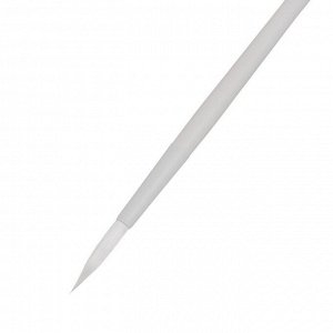 Кисть Roubloff из белоснежной синтетики серия White round № 7 ручка удлиненная белая/ покрытие обоймы soft-touch