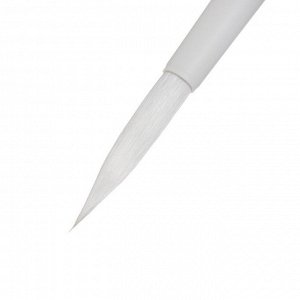Кисть Roubloff из белоснежной синтетики серия White round № 7 ручка удлиненная белая/ покрытие обоймы soft-touch