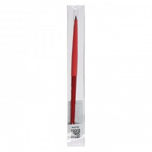 Кисть Roubloff соболь-микс серия Red flat № 6, плоская, ручка короткая красная, покрытие обоймы soft-touch