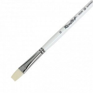 Кисть Roubloff белая Синтетика серия 1B22W № 12 ручка длинная белая/ белая обойма