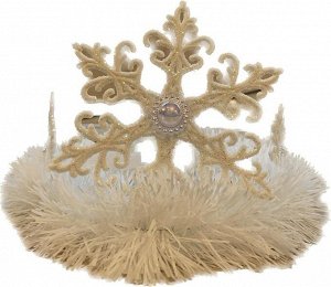 Карнавальный ободок снежинка корона