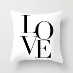 Наволочка принт &quot;надпись LOVE&quot;, цвет