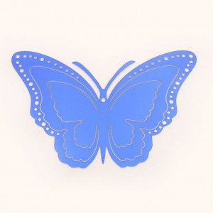 Интерьерные наклейки объемные "бабочки" 12 шт., цвет синий