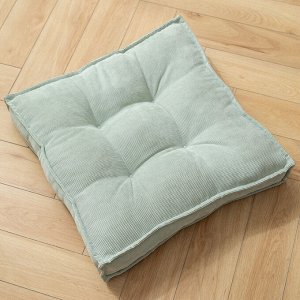 Подушка на стул квадратная, цвет светло-зеленый
