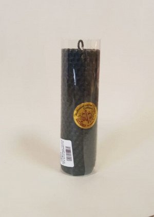 Свеча Бочонок Черный 13 х 3,5 см (около 2 ч)