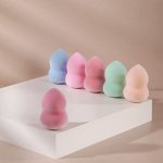 Спонж для нанесения косметики «Амфора», 4 ? 5,8 см, увеличивается при намокании, цвет МИКС